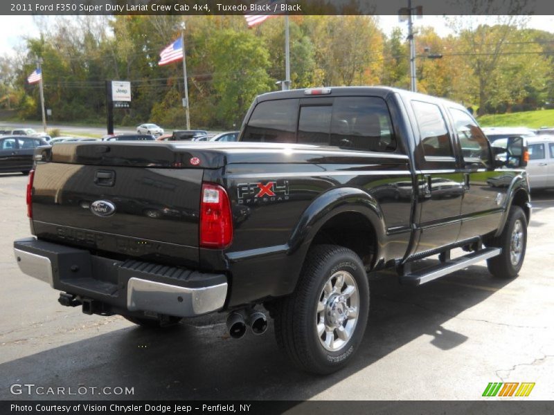 Tuxedo Black / Black 2011 Ford F350 Super Duty Lariat Crew Cab 4x4