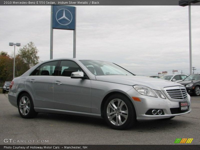 Iridium Silver Metallic / Black 2010 Mercedes-Benz E 550 Sedan