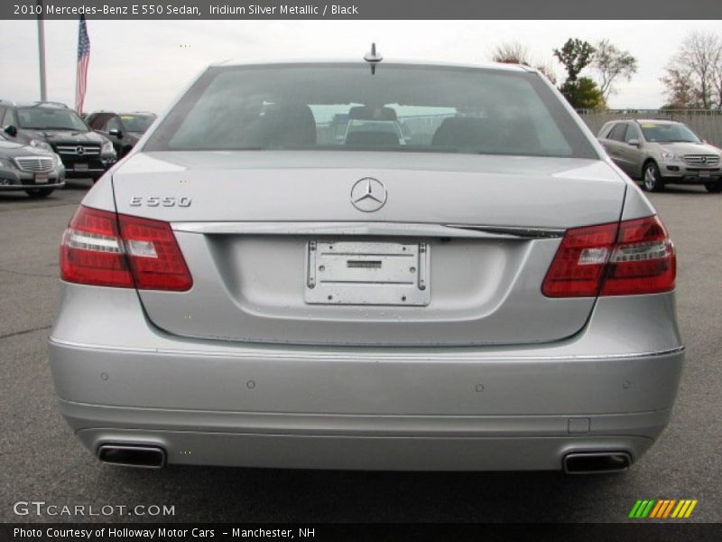 Iridium Silver Metallic / Black 2010 Mercedes-Benz E 550 Sedan