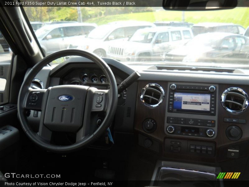 Tuxedo Black / Black 2011 Ford F350 Super Duty Lariat Crew Cab 4x4