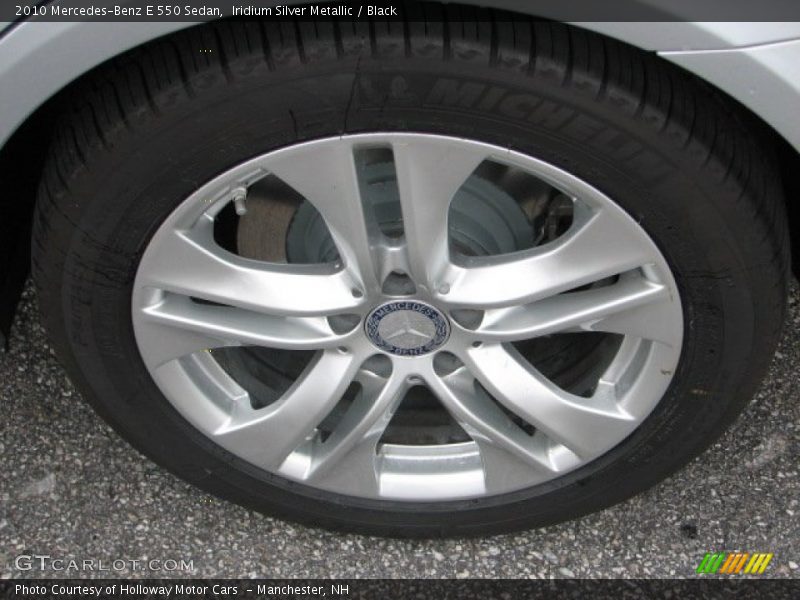 Iridium Silver Metallic / Black 2010 Mercedes-Benz E 550 Sedan