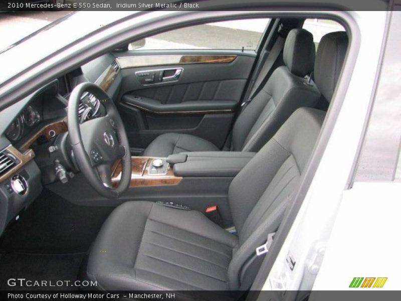 Iridium Silver Metallic / Black 2010 Mercedes-Benz E 550 Sedan