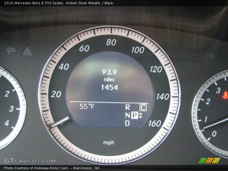 Iridium Silver Metallic / Black 2010 Mercedes-Benz E 550 Sedan