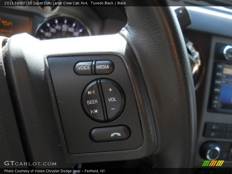 Tuxedo Black / Black 2011 Ford F350 Super Duty Lariat Crew Cab 4x4