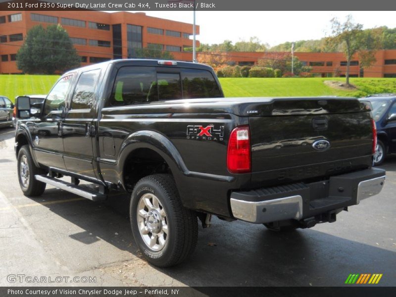 Tuxedo Black / Black 2011 Ford F350 Super Duty Lariat Crew Cab 4x4