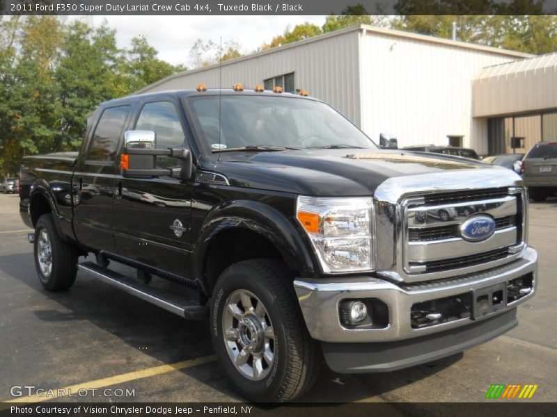 Tuxedo Black / Black 2011 Ford F350 Super Duty Lariat Crew Cab 4x4