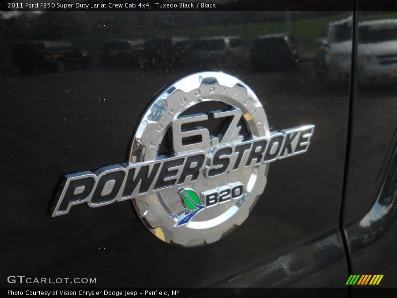 Tuxedo Black / Black 2011 Ford F350 Super Duty Lariat Crew Cab 4x4