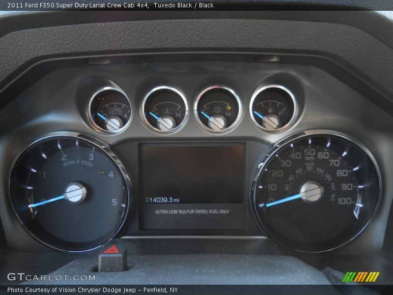 Tuxedo Black / Black 2011 Ford F350 Super Duty Lariat Crew Cab 4x4