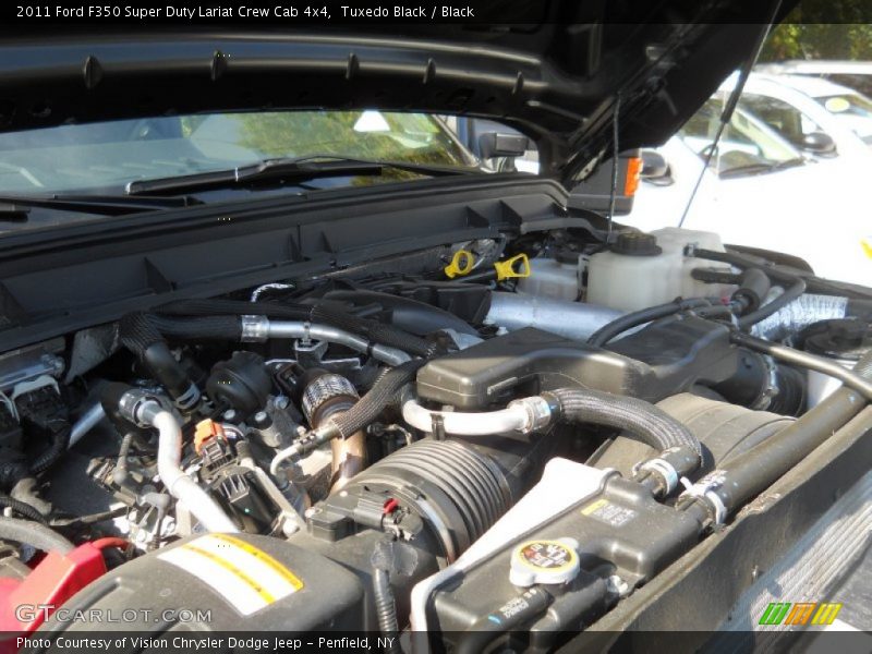Tuxedo Black / Black 2011 Ford F350 Super Duty Lariat Crew Cab 4x4