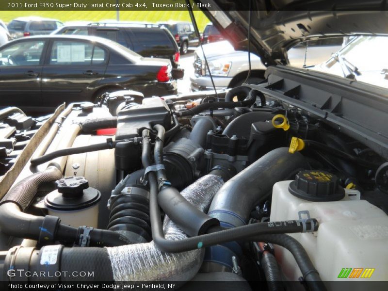 Tuxedo Black / Black 2011 Ford F350 Super Duty Lariat Crew Cab 4x4