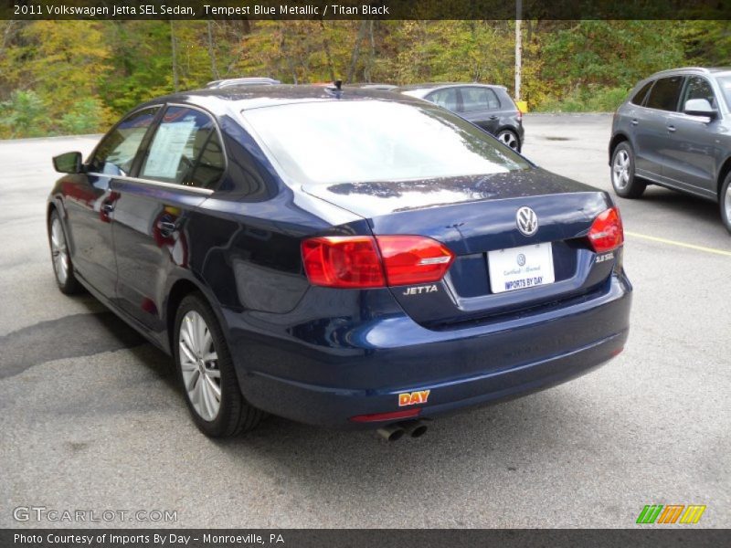 Tempest Blue Metallic / Titan Black 2011 Volkswagen Jetta SEL Sedan