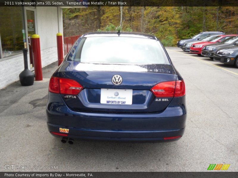 Tempest Blue Metallic / Titan Black 2011 Volkswagen Jetta SEL Sedan