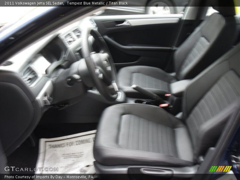 Tempest Blue Metallic / Titan Black 2011 Volkswagen Jetta SEL Sedan