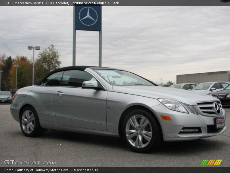 Iridium Silver Metallic / Black 2012 Mercedes-Benz E 350 Cabriolet