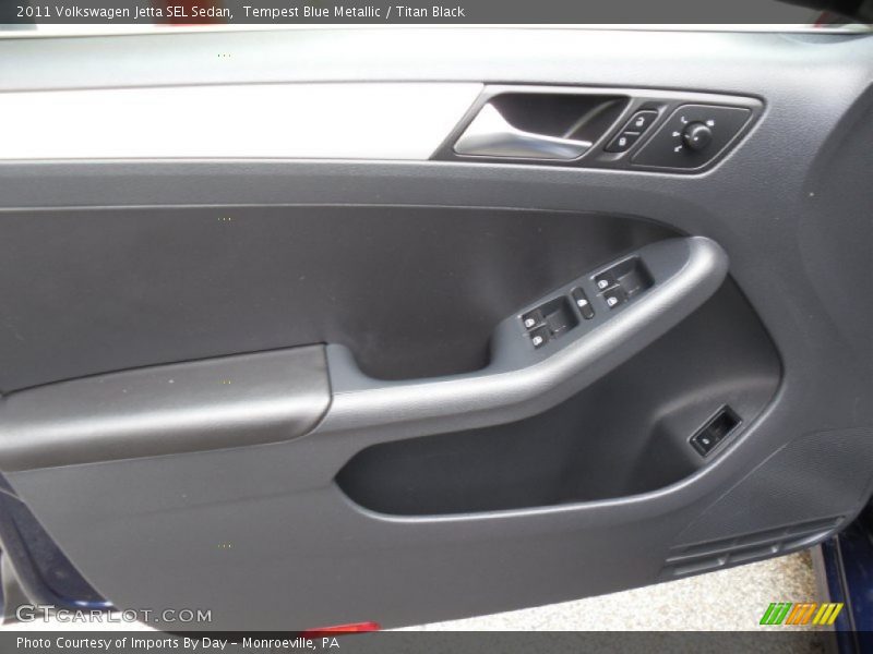 Tempest Blue Metallic / Titan Black 2011 Volkswagen Jetta SEL Sedan