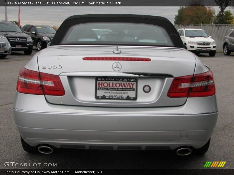 Iridium Silver Metallic / Black 2012 Mercedes-Benz E 350 Cabriolet