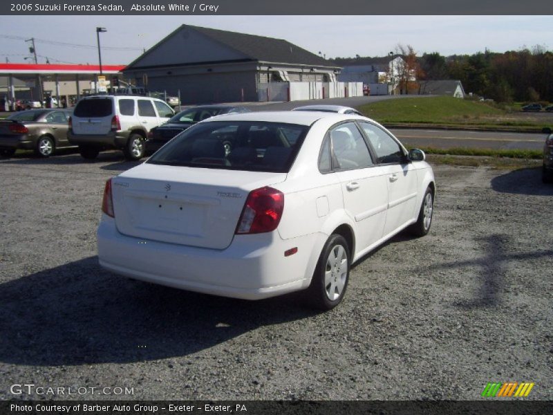 Absolute White / Grey 2006 Suzuki Forenza Sedan