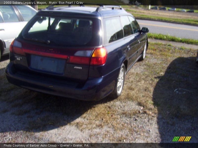 Mystic Blue Pearl / Gray 2003 Subaru Legacy L Wagon