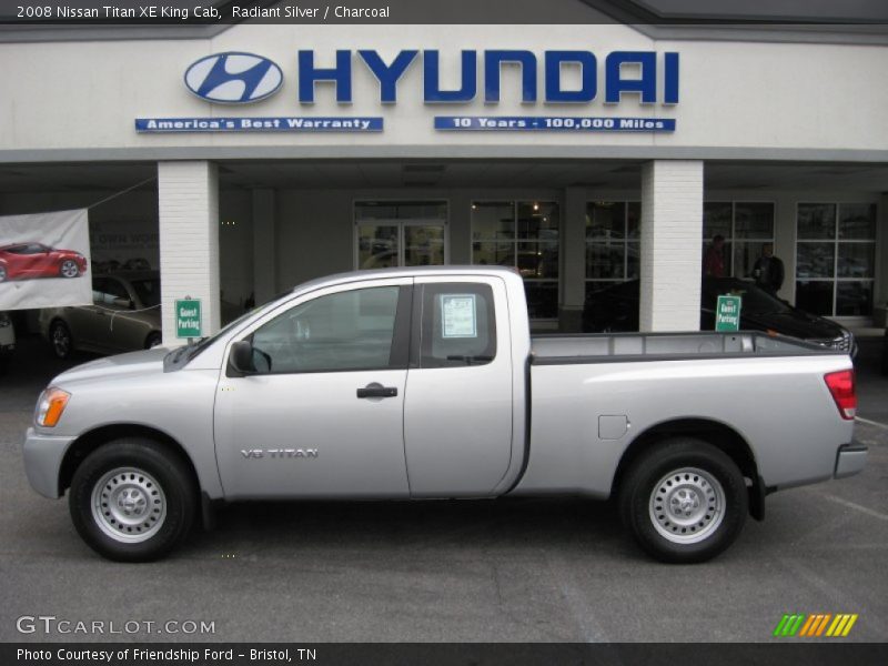 Radiant Silver / Charcoal 2008 Nissan Titan XE King Cab