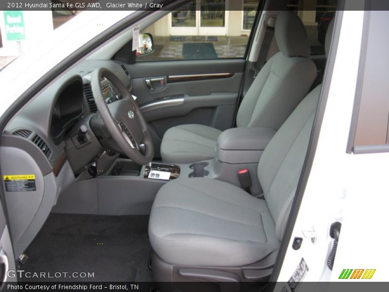  2012 Santa Fe GLS AWD Gray Interior