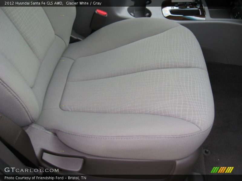 Glacier White / Gray 2012 Hyundai Santa Fe GLS AWD