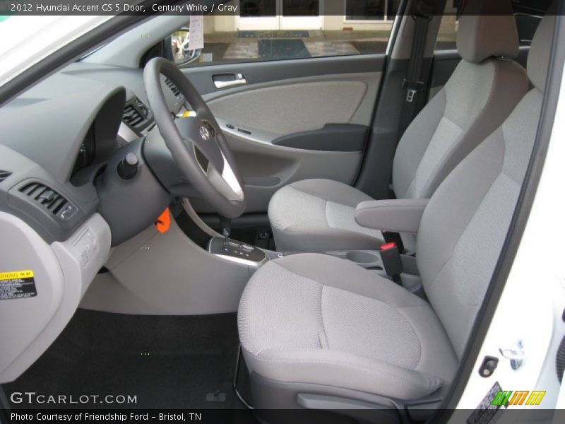  2012 Accent GS 5 Door Gray Interior