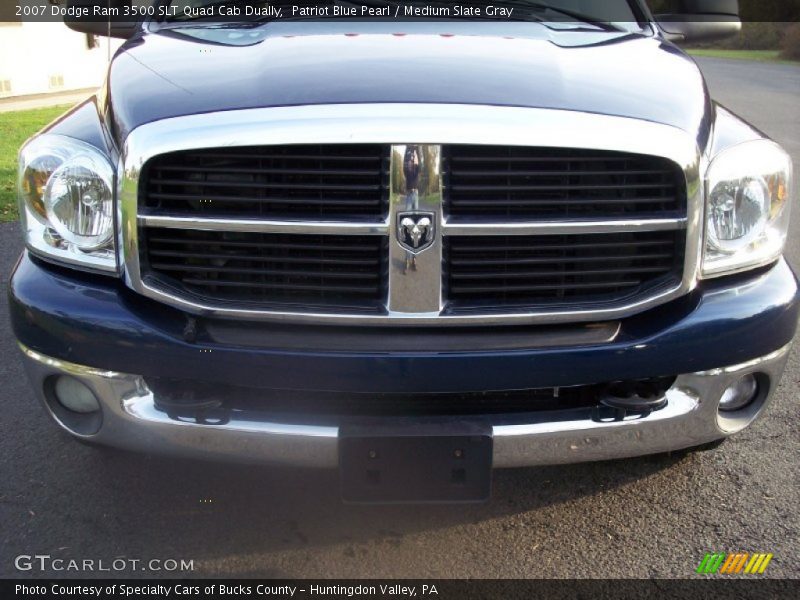 Patriot Blue Pearl / Medium Slate Gray 2007 Dodge Ram 3500 SLT Quad Cab Dually