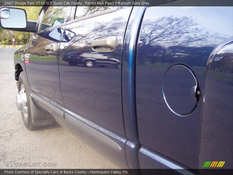Patriot Blue Pearl / Medium Slate Gray 2007 Dodge Ram 3500 SLT Quad Cab Dually