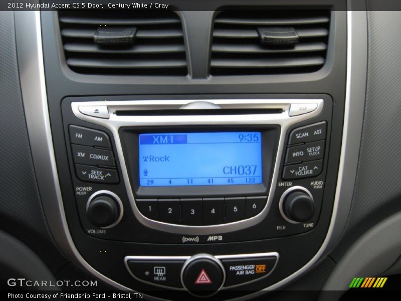 Audio System of 2012 Accent GS 5 Door