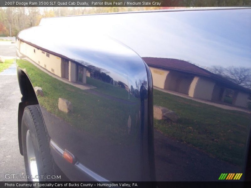 Patriot Blue Pearl / Medium Slate Gray 2007 Dodge Ram 3500 SLT Quad Cab Dually