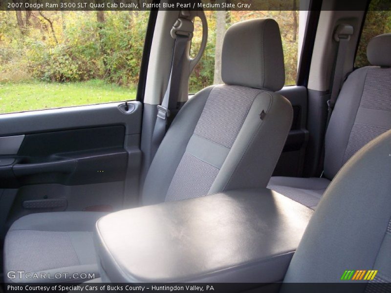 Patriot Blue Pearl / Medium Slate Gray 2007 Dodge Ram 3500 SLT Quad Cab Dually