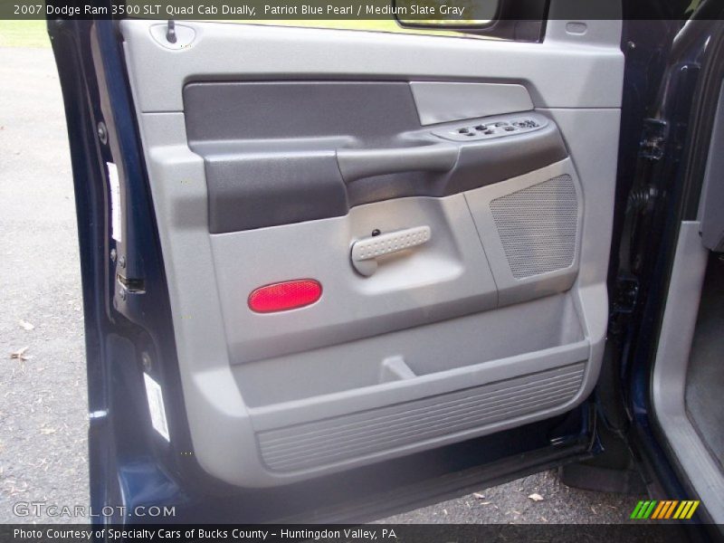 Patriot Blue Pearl / Medium Slate Gray 2007 Dodge Ram 3500 SLT Quad Cab Dually