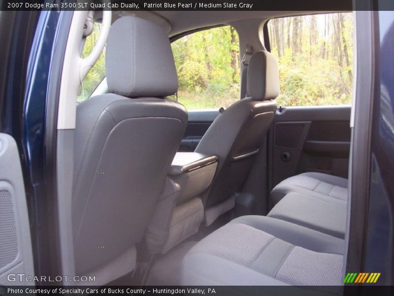 Patriot Blue Pearl / Medium Slate Gray 2007 Dodge Ram 3500 SLT Quad Cab Dually