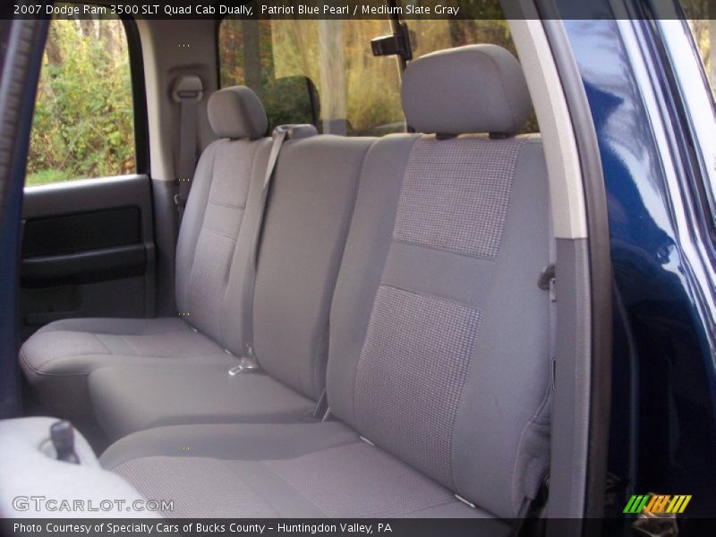 Patriot Blue Pearl / Medium Slate Gray 2007 Dodge Ram 3500 SLT Quad Cab Dually