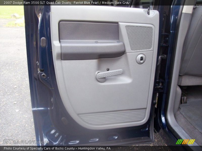 Patriot Blue Pearl / Medium Slate Gray 2007 Dodge Ram 3500 SLT Quad Cab Dually