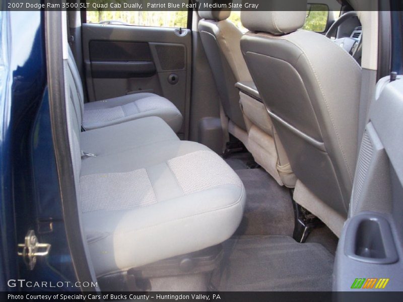 Patriot Blue Pearl / Medium Slate Gray 2007 Dodge Ram 3500 SLT Quad Cab Dually
