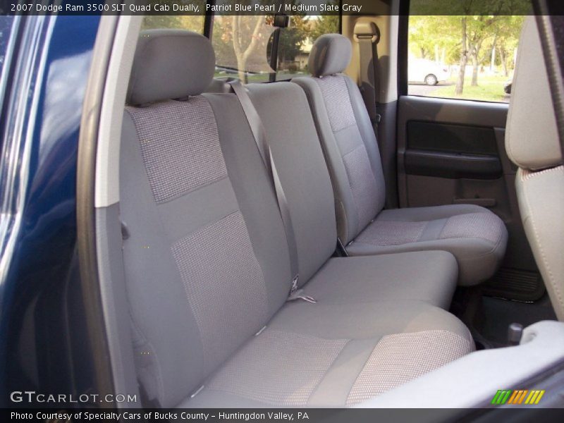 Patriot Blue Pearl / Medium Slate Gray 2007 Dodge Ram 3500 SLT Quad Cab Dually