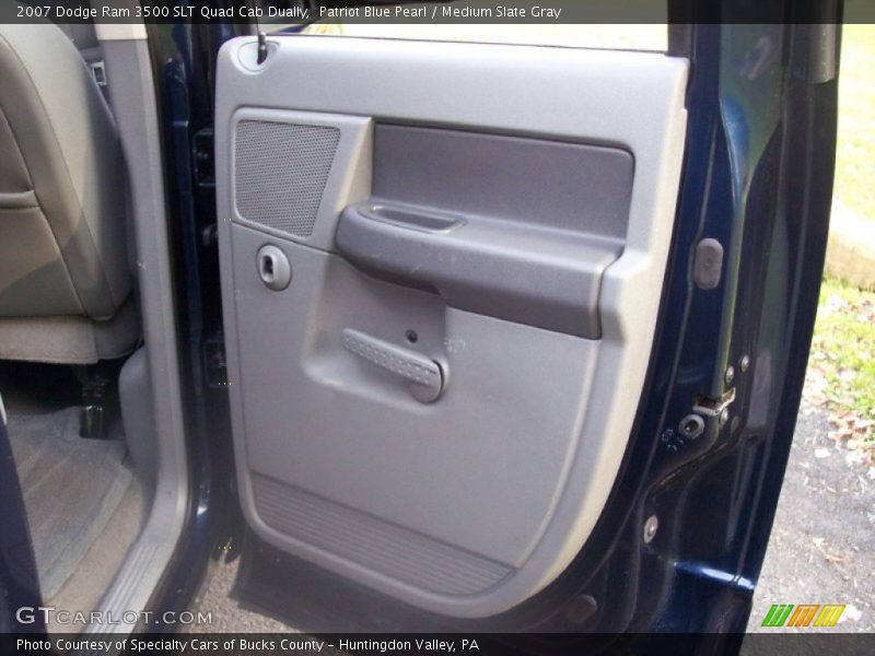 Patriot Blue Pearl / Medium Slate Gray 2007 Dodge Ram 3500 SLT Quad Cab Dually