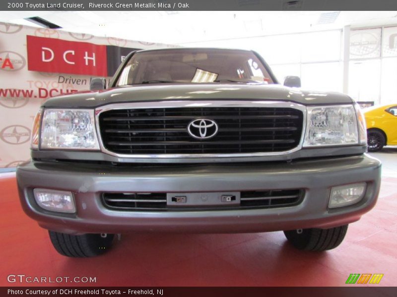 Riverock Green Metallic Mica / Oak 2000 Toyota Land Cruiser