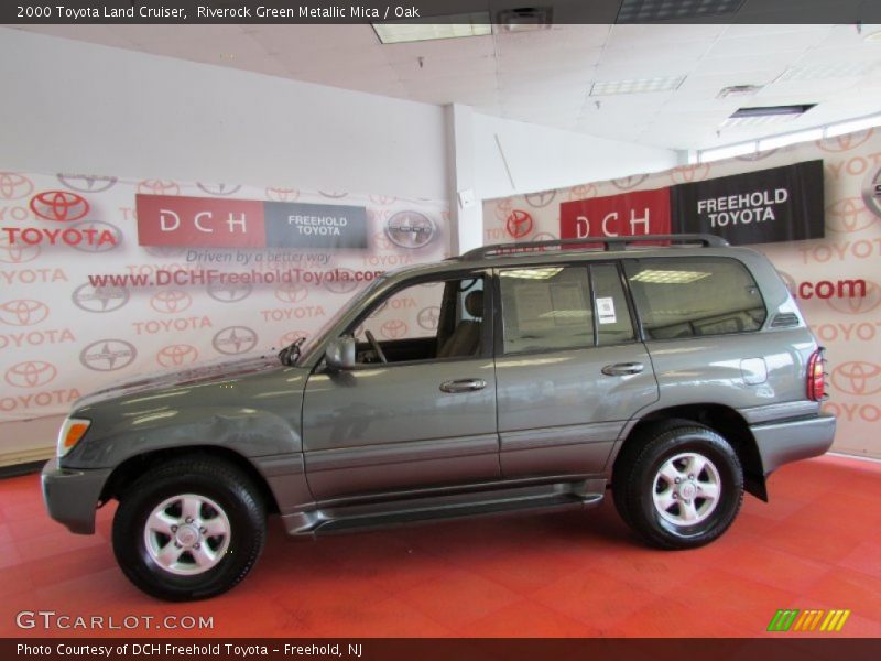 Riverock Green Metallic Mica / Oak 2000 Toyota Land Cruiser
