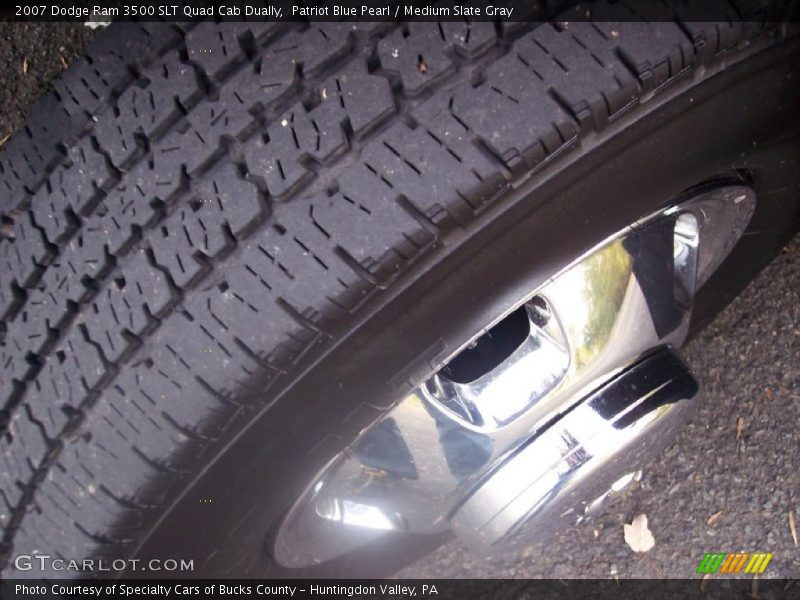 Patriot Blue Pearl / Medium Slate Gray 2007 Dodge Ram 3500 SLT Quad Cab Dually
