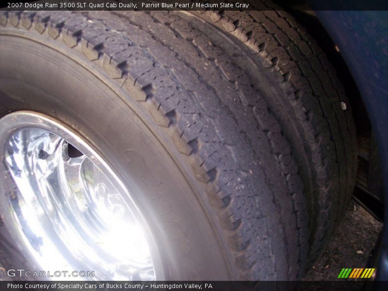 Patriot Blue Pearl / Medium Slate Gray 2007 Dodge Ram 3500 SLT Quad Cab Dually