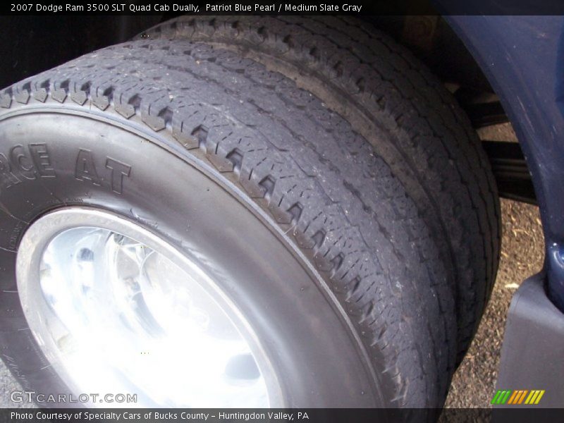 Patriot Blue Pearl / Medium Slate Gray 2007 Dodge Ram 3500 SLT Quad Cab Dually