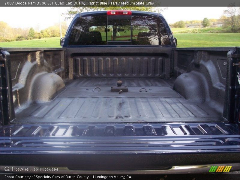 Patriot Blue Pearl / Medium Slate Gray 2007 Dodge Ram 3500 SLT Quad Cab Dually
