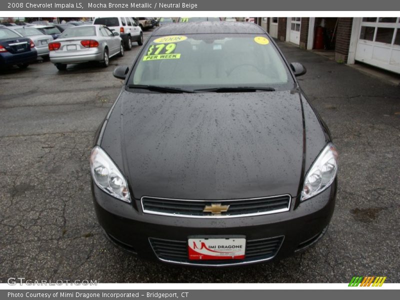 Mocha Bronze Metallic / Neutral Beige 2008 Chevrolet Impala LS