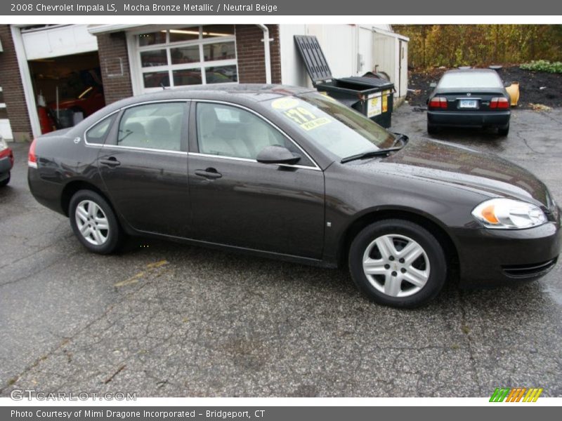 Mocha Bronze Metallic / Neutral Beige 2008 Chevrolet Impala LS
