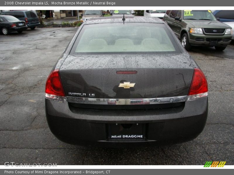 Mocha Bronze Metallic / Neutral Beige 2008 Chevrolet Impala LS