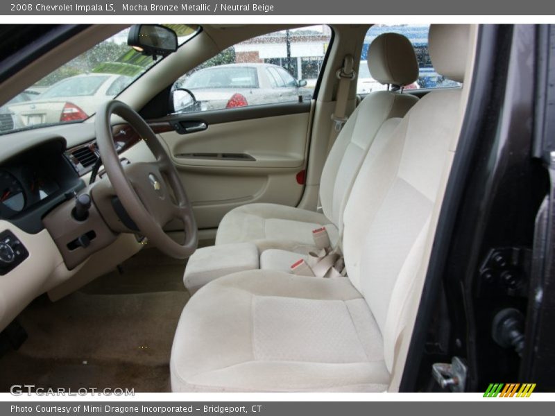 Mocha Bronze Metallic / Neutral Beige 2008 Chevrolet Impala LS