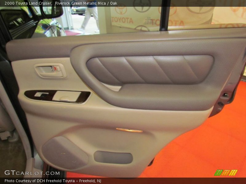 Riverock Green Metallic Mica / Oak 2000 Toyota Land Cruiser