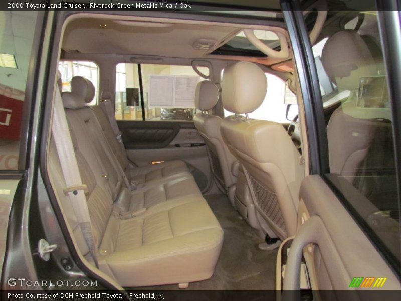Riverock Green Metallic Mica / Oak 2000 Toyota Land Cruiser
